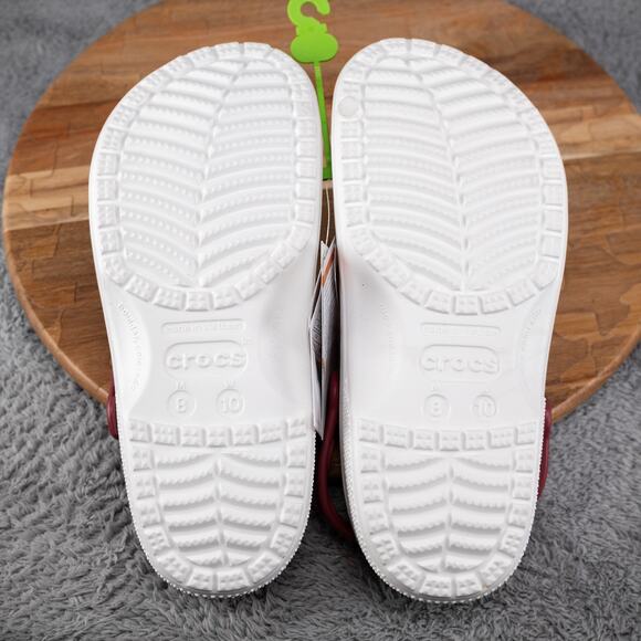 Crocs Texas A&M Aggies NCAA Classic Clogs Slip On Maroon White Logo Size 8 Mens - Picture 5 of 5